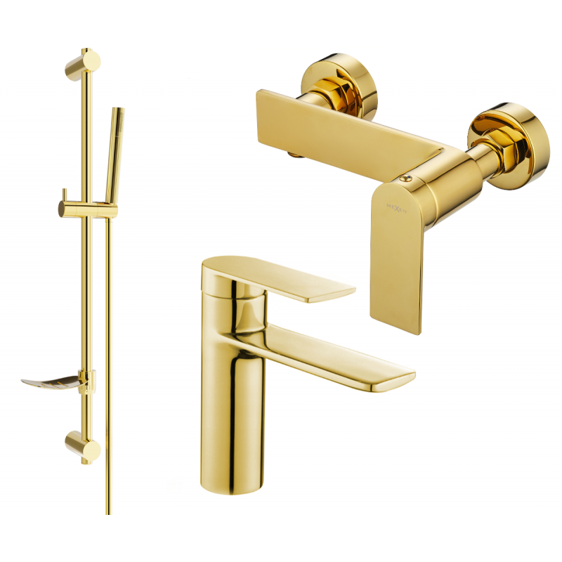 Mexen Zero DF70 dušo komplektas, auksinis - 71104DF70-50