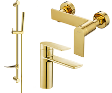 Mexen Zero DF70 dušo komplektas, auksinis - 71104DF70-50