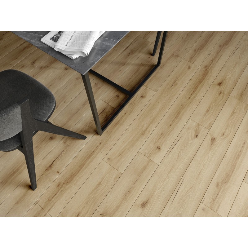 Mexen Sun Valley vinilinės plokštės 1240 x 182 mm SPC 6,5 mm, IXPE 1,5 mm pagrindas, 4 V-Fuga, Ąžuolas