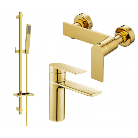 Mexen Zero DQ02 dušo komplektas, auksinis - 71104DQ02-50