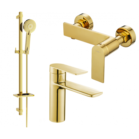 Mexen Zero DQ40 dušo komplektas, auksinis - 71104DQ40-50