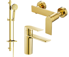 Mexen Zero DQ40 dušo komplektas, auksinis - 71104DQ40-50