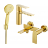 Mexen Zero R40 vonios komplektas, auksinis - 71103R40-50