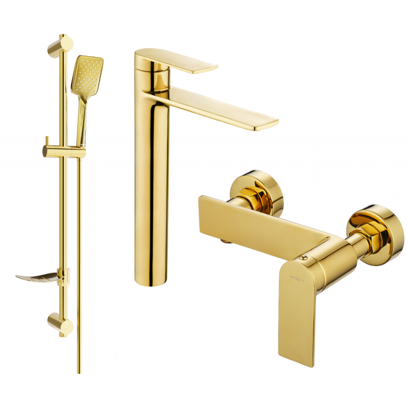 Mexen Zero DF62 dušo komplektas, auksinis - 71114DF62-50