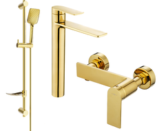 Mexen Zero DF62 dušo komplektas, auksinis - 71114DF62-50