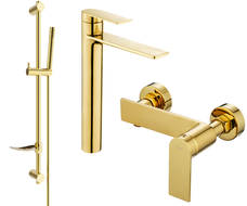 Mexen Zero DF70 dušo komplektas, auksinis - 71114DF70-50