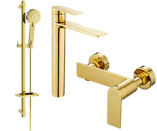 Mexen Zero DQ40 dušo komplektas, auksinis - 71114DQ40-50