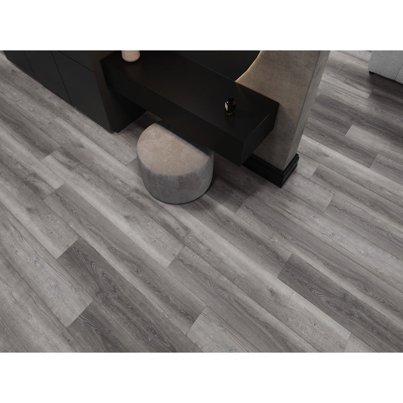 Mexen El Monte vinilinės plokštės 1240 x 182 mm SPC 6,5 mm, IXPE 1,5 mm pagrindas, 4 V-sąvarža, Ąžuolas