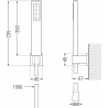 Mexen Zero R02 vonios komplektas, Auksinė - 71113R02-50