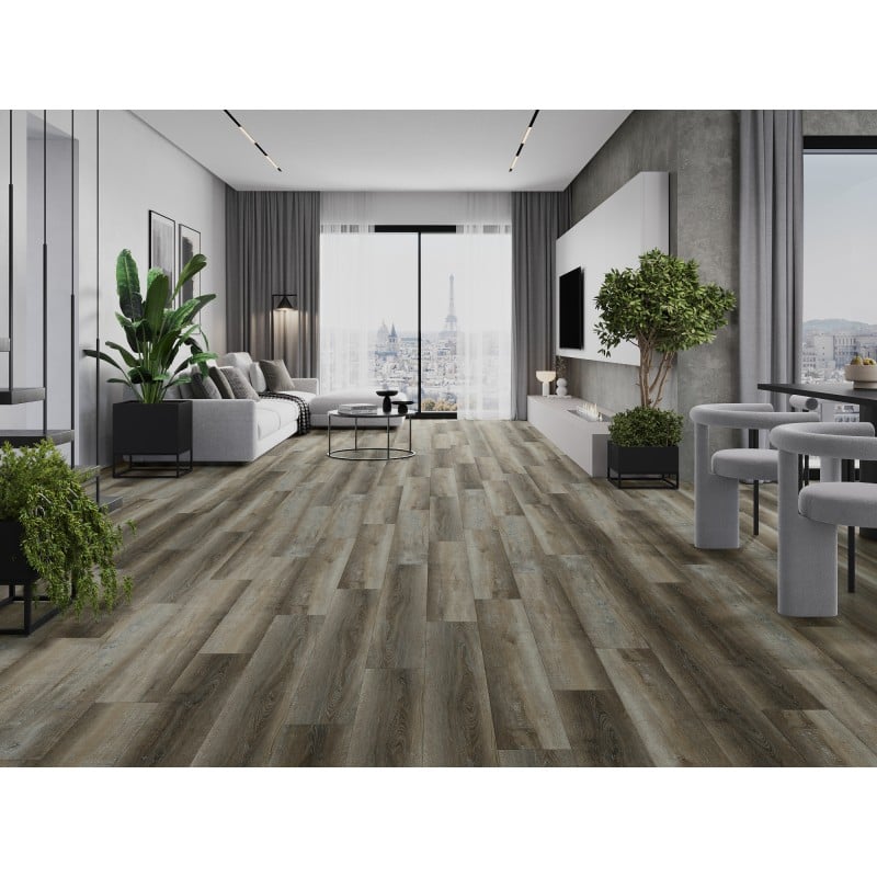 Mexen Aspen vinilinės plokštės 1240 x 182 mm SPC 6,5 mm, IXPE pagrindas 1,5 mm, 4 V-Fuga, Ąžuolas