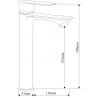 Mexen Royo DF40 dušo komplektas, Juoda - 72204DF40-70