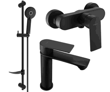 Mexen Royo DF40 dušo komplektas, juodas - 72204DF40-70