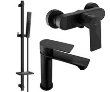 Mexen Royo DQ72 dušo komplektas, juodas - 72204DQ72-70