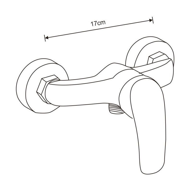 Mexen Fabia DF62 dušo komplektas, juodas - 746504DF62-70