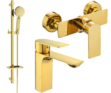 Mexen Alexa DQ40 dušo komplektas, auksinis - 71204DQ40-50