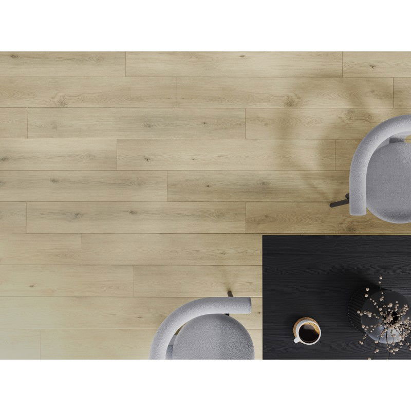 Mexen Calera vinilinės plokštės 1240 x 182 mm SPC 6,5 mm, IXPE paklotas 1,5 mm, 4 V-Fuga, Ąžuolas