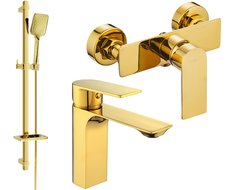 Mexen Alexa DQ62 dušo komplektas, auksinis - 71204DQ62-50