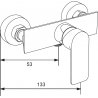 Mexen Alexa DS40 dušo komplektas, Juoda - 71204DS40-70