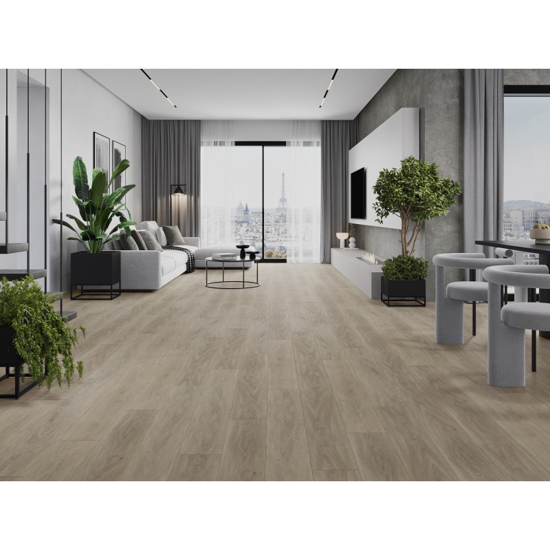 Mexen Parkland vinilinės plokštės 1240 x 182 mm SPC 6,5 mm, IXPE pagrindas 1,5 mm, 4 V griovelis, Ąžuolas