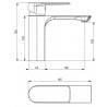 Mexen Alexa R40 vonios komplektas, auksinis - 71203R40-50