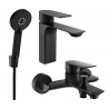 Mexen Alexa R40 vonios komplektas, juodas - 71203R40-70