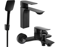 Mexen Alexa R62 vonios komplektas, juodas - 71203R62-70
