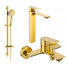 Mexen Alexa DQ40 vonios komplektas, auksinis - 71213DQ40-50