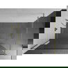 Mexen Kioto dušo sienelė Walk-in 125 x 200 cm, permatoma 8 mm, šlifuota auksinė - 800-125-101-55-00