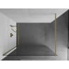 Mexen Kioto Walk-in dušo sienelė 105 x 200 cm, skaidrus 8 mm, matinė auksinė - 800-105-101-55-00