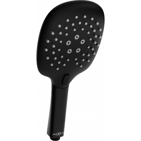 Mexen R-22 trijų funkcijų dušo galvutė, juoda - 79522-70