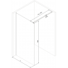 Mexen Kioto dušo ekranas Walk-in 145 x 200 cm, skaidrus 8 mm, šviesiai bronzinė - 800-145-101-65-00
