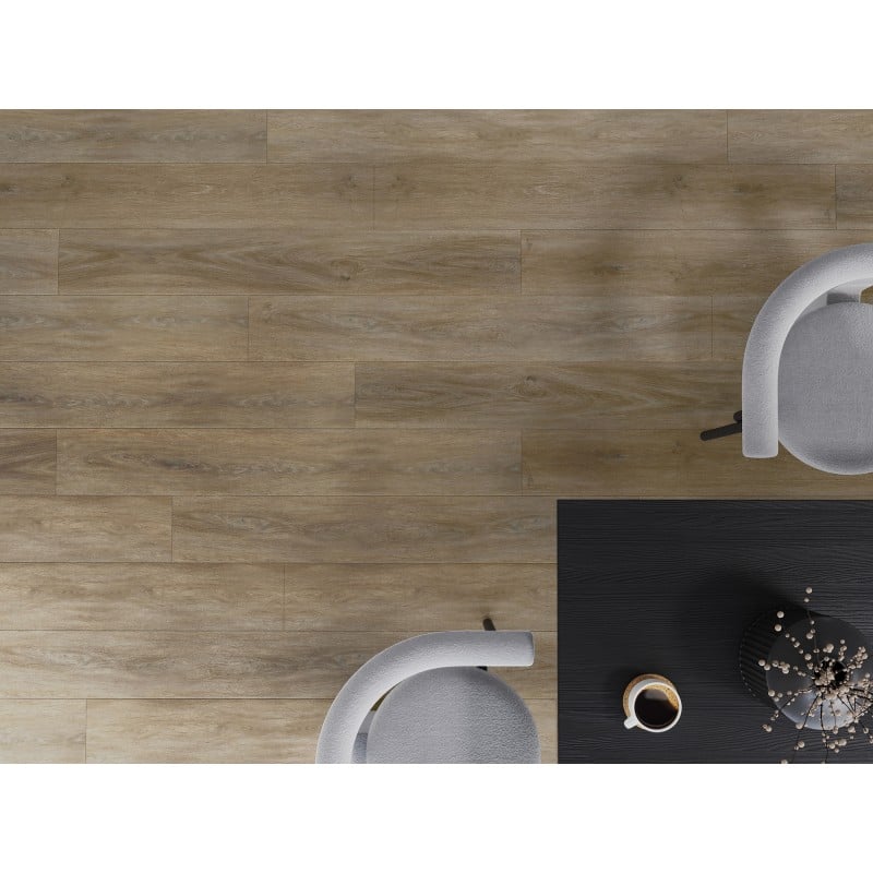 Mexen Palermo vinilinės plokštės 1240 x 182 mm SPC 6,5 mm, IXPE 1,5 mm pagrindas, 4 V-Fuga, ąžuolas