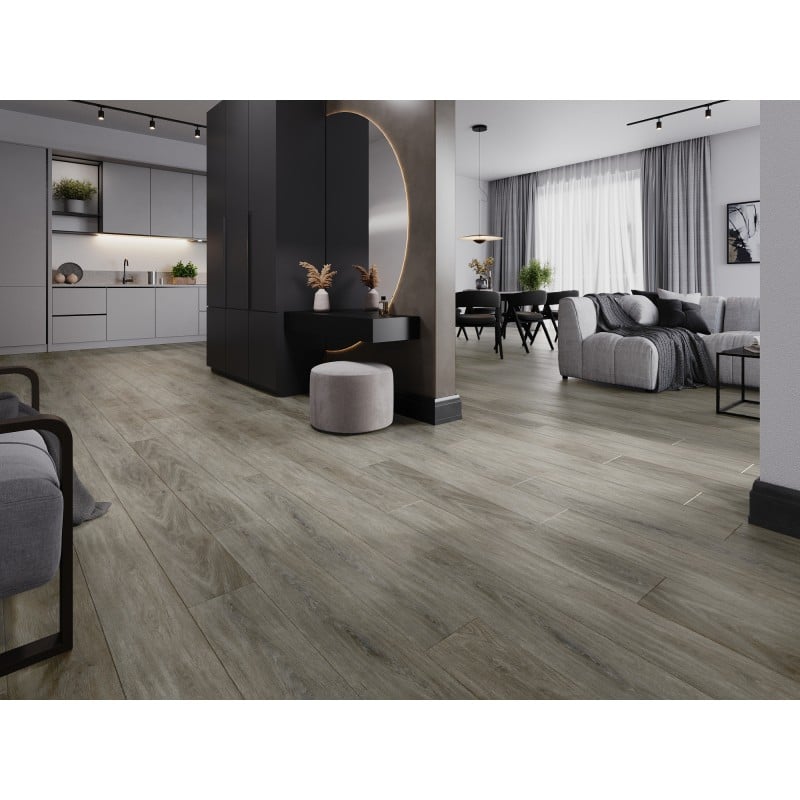 Mexen La Porte vinilinės plokštės 1240 x 182 mm SPC 6,5 mm, IXPE pagrindas 1,5 mm, 4 V grioveliai, Ąžuolas