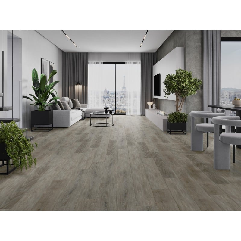 Mexen La Porte vinilinės plokštės 1240 x 182 mm SPC 6,5 mm, IXPE pagrindas 1,5 mm, 4 V grioveliai, Ąžuolas