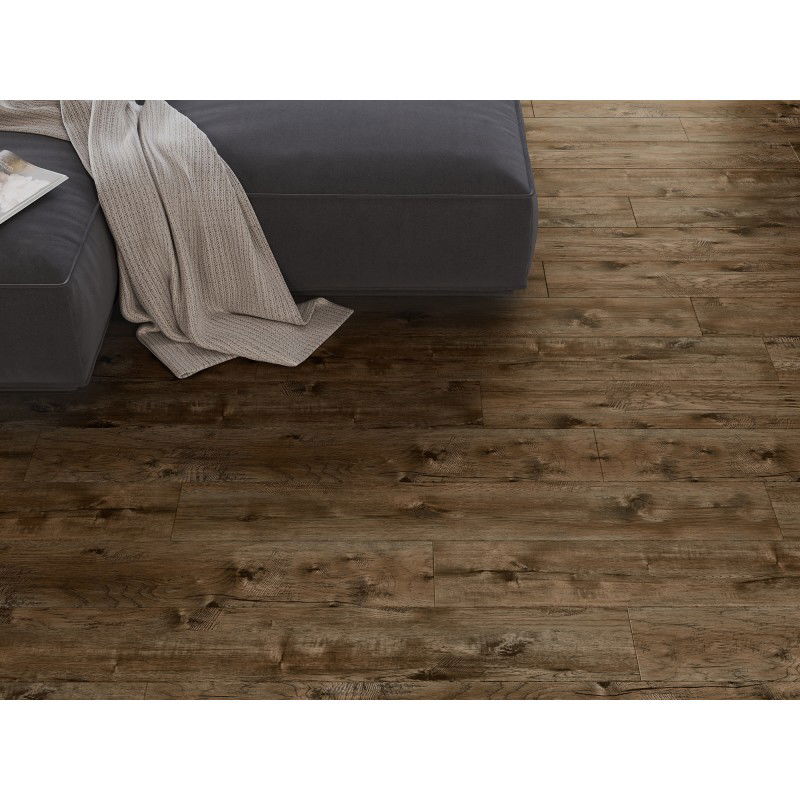 Mexen Orange Beach vinilinės plokštės 1240 x 182 mm SPC 6,5 mm, IXPE pagrindas 1,5 mm, 4 V-Fuga, Riešutas