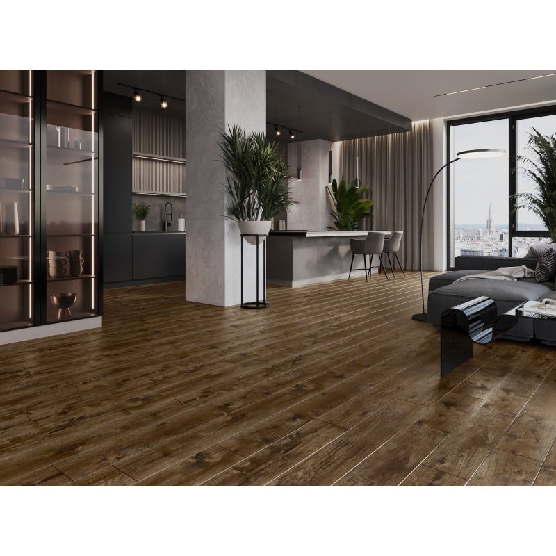 Mexen Mount Vernon vinilo plokštės 1240 x 182 mm SPC 6,5 mm, IXPE 1,5 mm pagrindas, 4 V-Fuga, riešutas