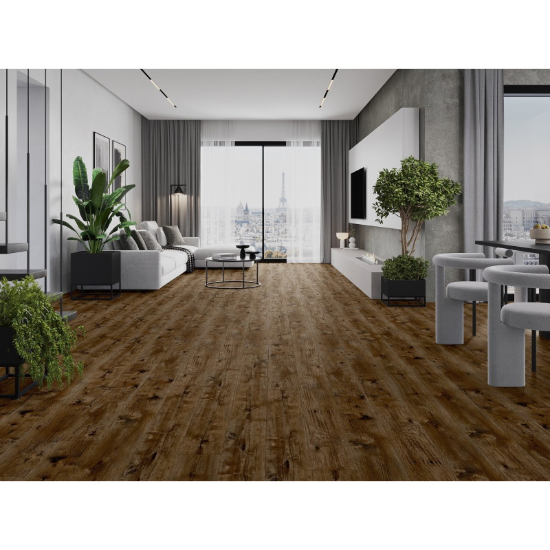 Mexen Mount Vernon Vinilo grindų lentelės 1240 x 182 mm SPC 6,5 mm, IXPE 1,5 mm paklotas, 4 pusių V formos griovelis,