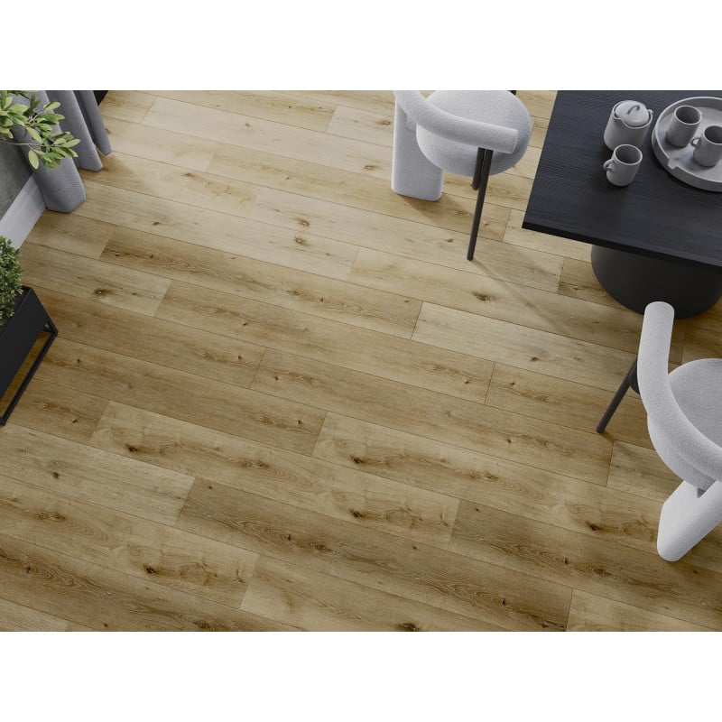 Mexen Oakley vinilinės plokštės 1240 x 182 mm SPC 6,5 mm, pagrindas IXPE 1,5 mm, 4 V-fuga, Ąžuolas