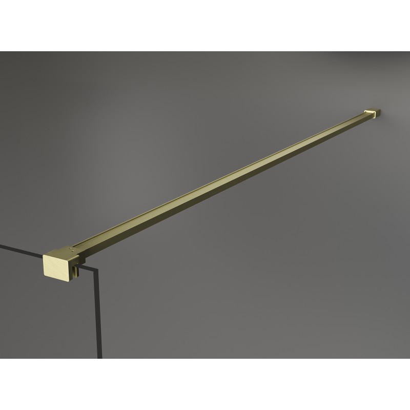 Mexen Kioto dušo sienelė Walk-in 70 x 200 cm, skaidri 8 mm, aukso šlifuota - 800-070-101-55-00