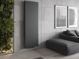 Mexen Line VR20SL sieninis radiatorius 1400 x 500 mm, apatinis prisijungimas, 890 W, antracitas - W6VR20SL-140-050-66