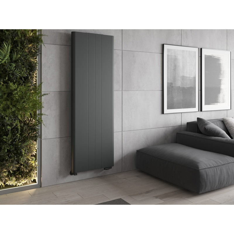Mexen VR20SL Line plokščias radiatorius 1400 x 600 mm, apatinė centrinė jungtis, 1068 W, antracitas - W6-140-060-66