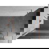 Mexen Kioto prausimosi sienelė Walk-in 70 x 200 cm, permatoma/neryški 8 mm, šlifuota varis - 800-070-101-65-35
