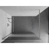 Mexen Kioto dušo sienelė Walk-in 100 x 200 cm, skaidri/matus 8 mm, šveitimas nikelis - 800-100-101-97-35