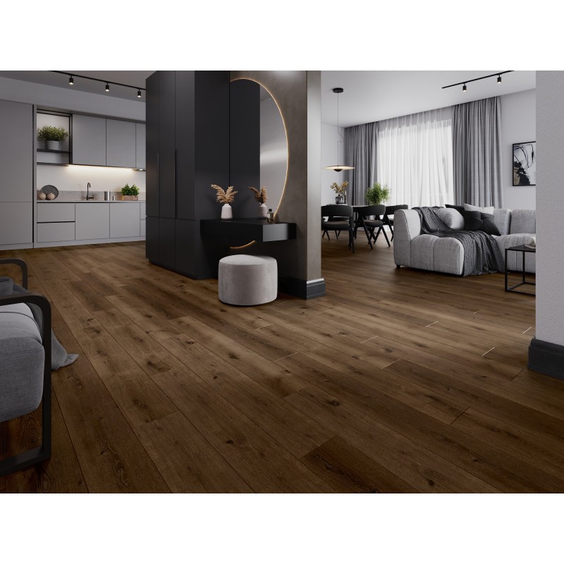 Mexen Strasburg vinilinės plokštės 1240 x 182 mm SPC 6,5 mm, IXPE 1,5 mm pagrindas, 4 V-Groove, Ąžuolas