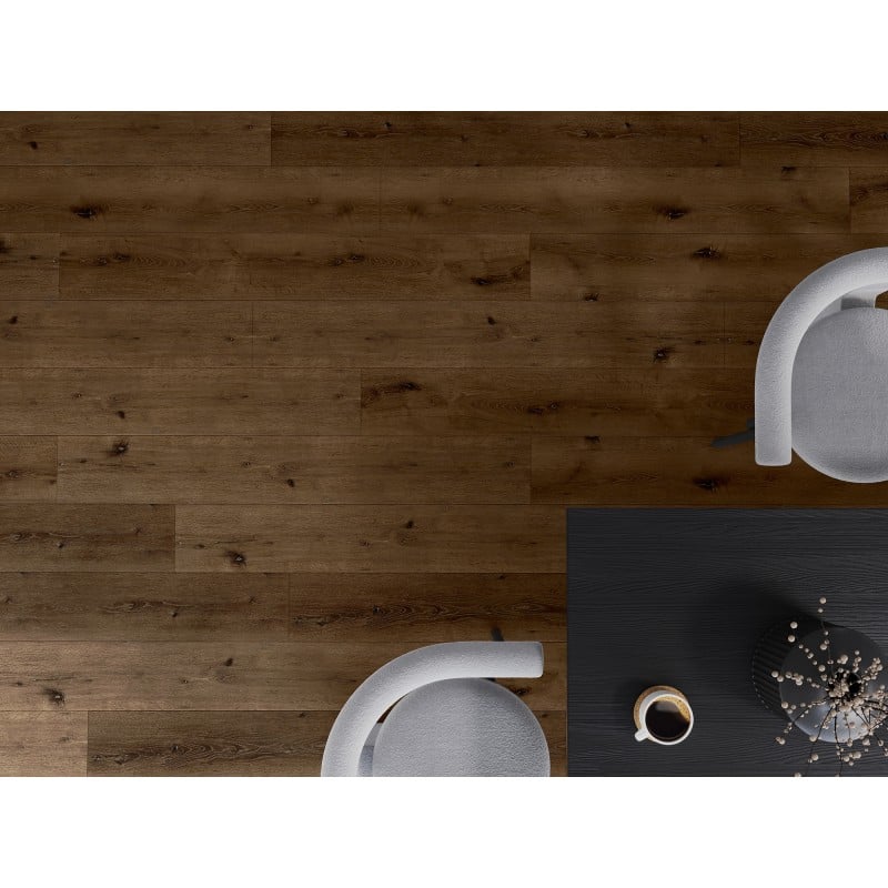 Mexen Strasburg vinilinės plokštės 1240 x 182 mm SPC 6,5 mm, IXPE 1,5 mm, 4 V-Negis, Ąžuolas - F1033-1240-182-505-4V1-01