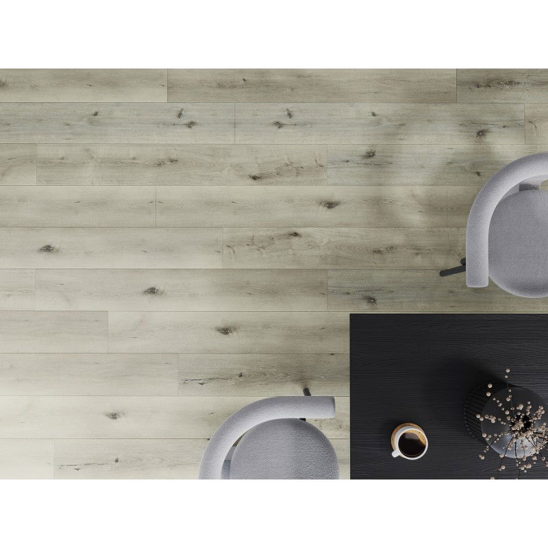 Mexen Silver Lake Vinilinės plokštės 1240 x 182 mm SPC 6,5 mm, IXPE paklotas 1,5 mm, 4 V-Grioveliai, Ąžuolas