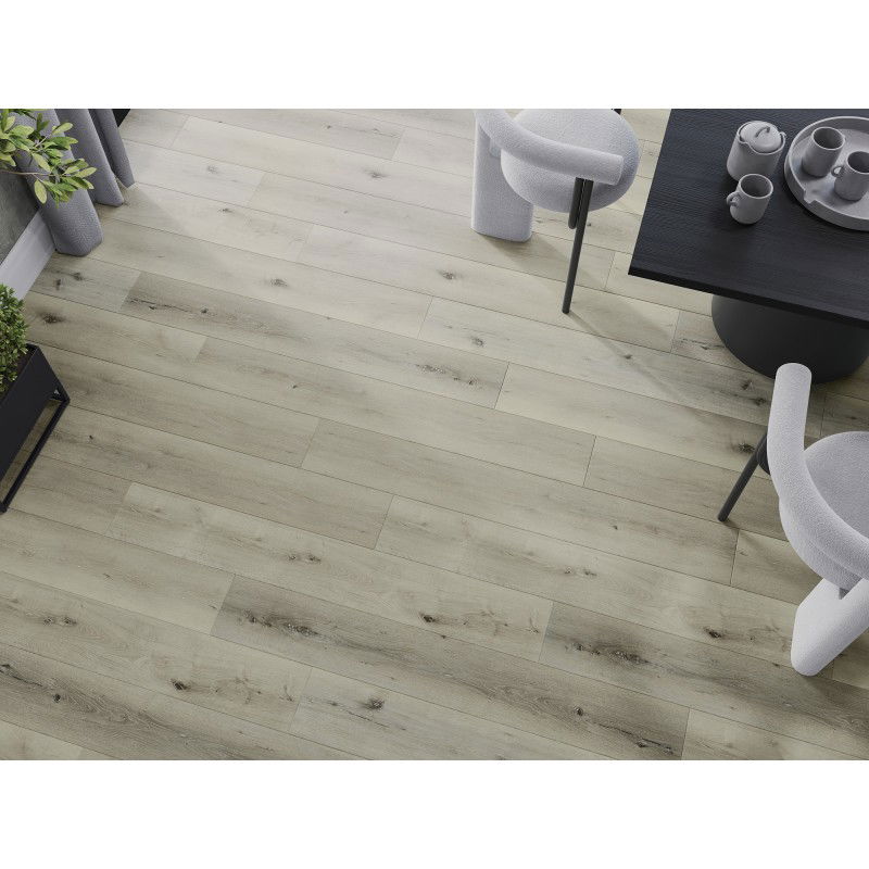 Mexen Silver Lake Vinilinės plokštės 1240 x 182 mm SPC 6,5 mm, IXPE paklotas 1,5 mm, 4 V-Grioveliai, Ąžuolas