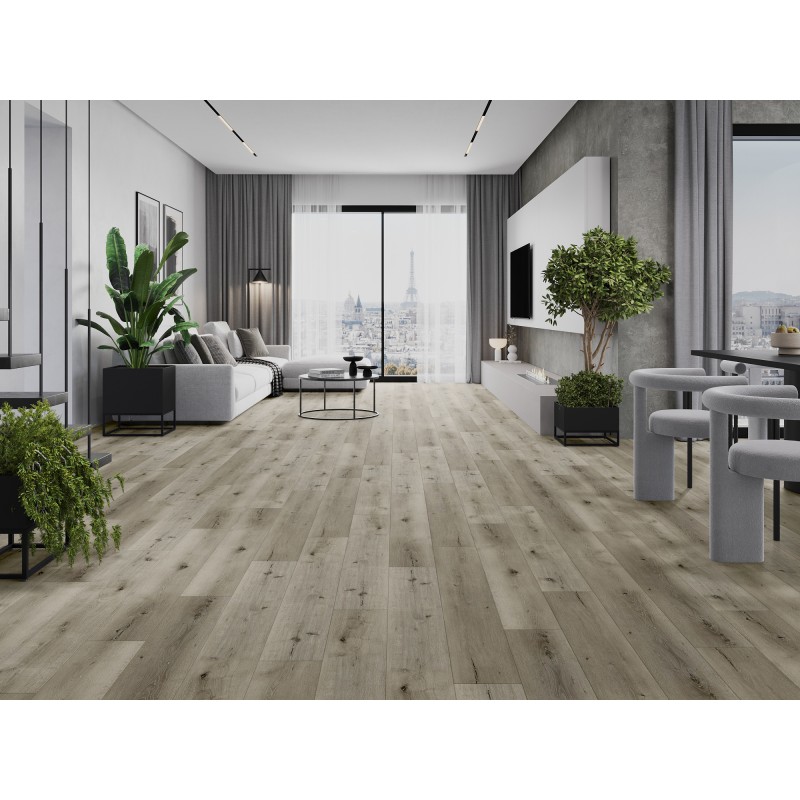 Mexen Bevil Oaks vinilinės lentos 1240 x 182 mm SPC 6,5 mm, IXPE 1,5 mm pagrindas, 4 V-Fuga, Ąžuolas
