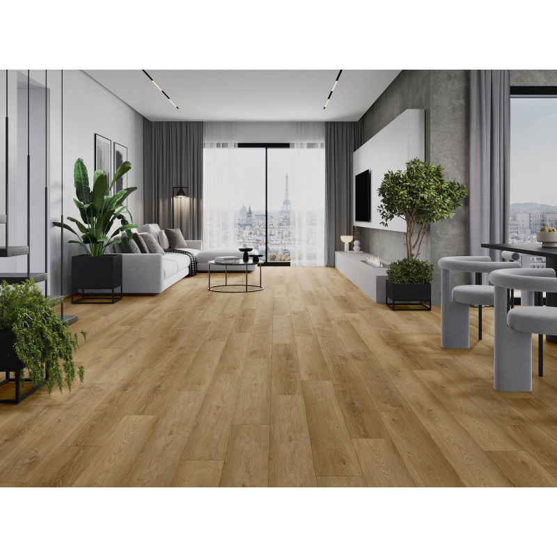 Mexen Sunset Hills vinilo plokštės 1240 x 182 mm SPC 6,5 mm, IXPE pagrindas 1,5 mm, 4 V-fugos, ąžuolas