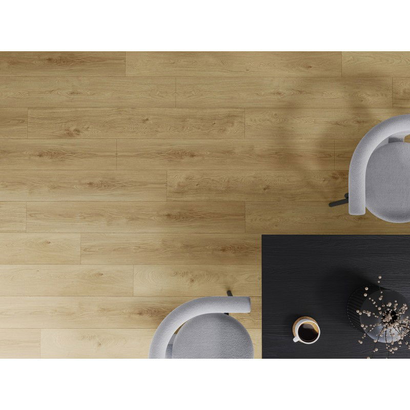 Mexen Anniston vinilinės plokštelės 1240 x 182 mm SPC 6,5 mm, IXPE pagrindas 1,5 mm, 4 V-Fuga, ąžuolas